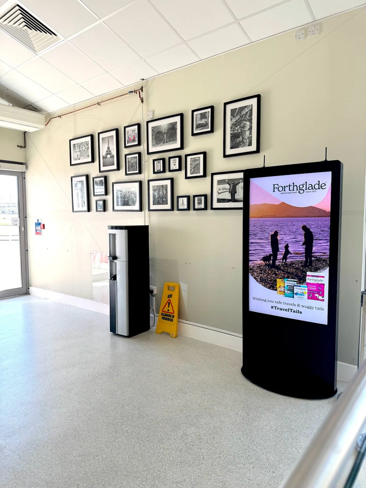 Forthglade creative running on a LeShuttle digital screen